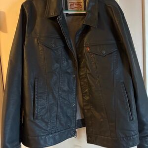 Levi’s Faux Leather Trucker’s Jacket